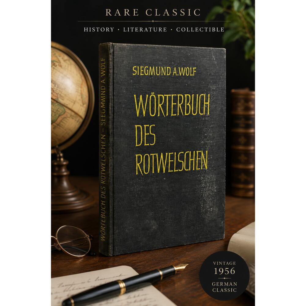 1956 Wörterbuch Des Rotwelschen German Dictionary HC Siegmund A Wolf